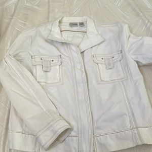 Chicos white jacket size 2